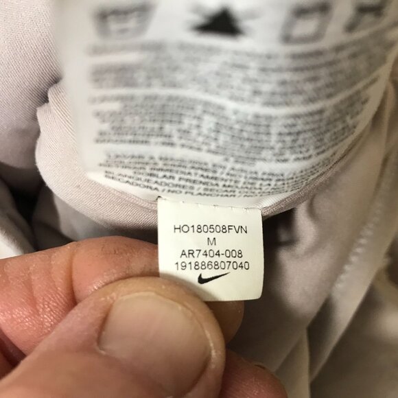 NIKE ~ WOMENS MEDIUM ~ CREAM FLEECE HOODED PULLOVER SWEATSHIRT JACKET - Picture 7 of 8